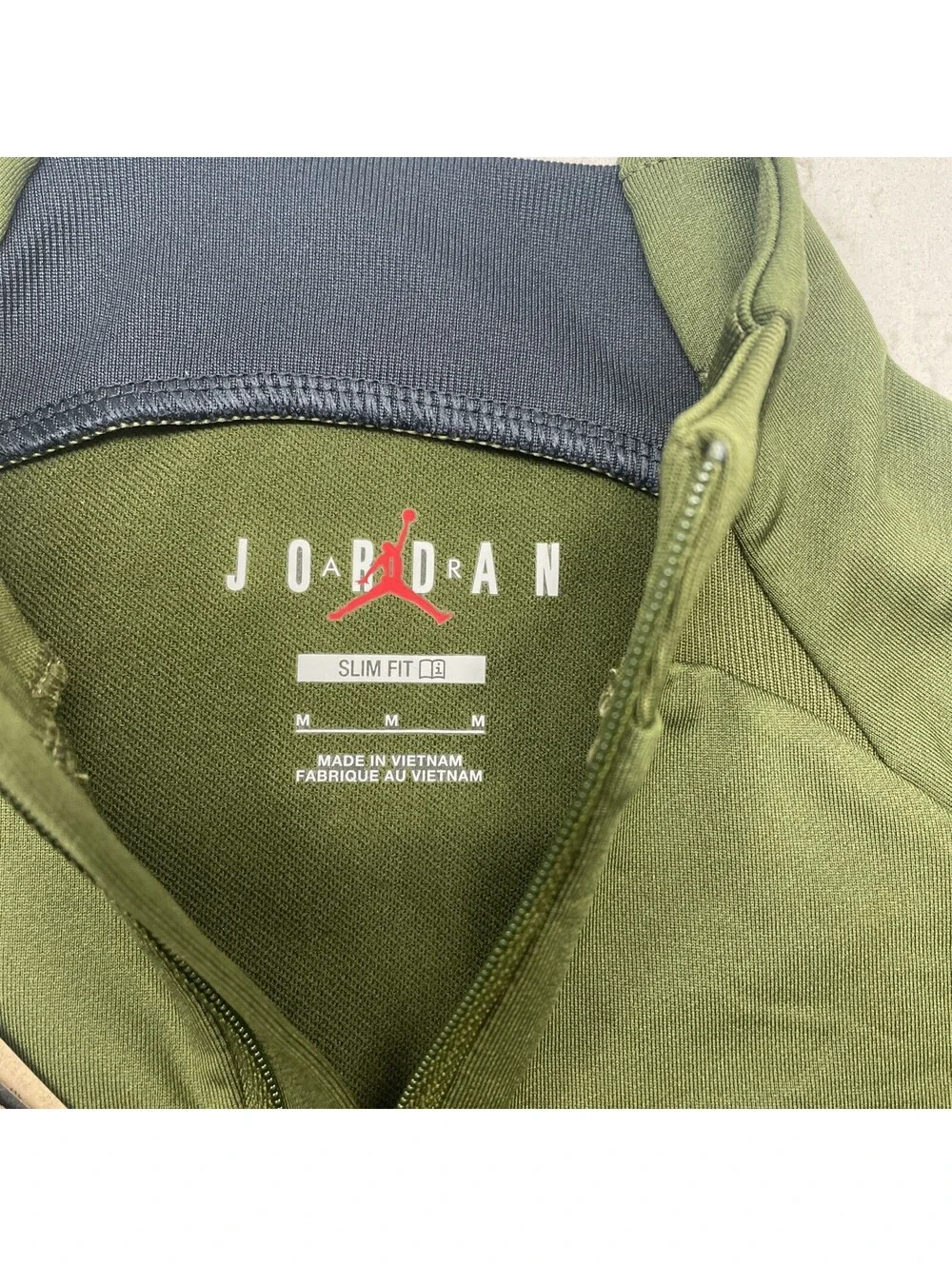 Jordan Paris Saint Germain (Fourth)Authentic Quarter Zip - Green Boys Medium NWT